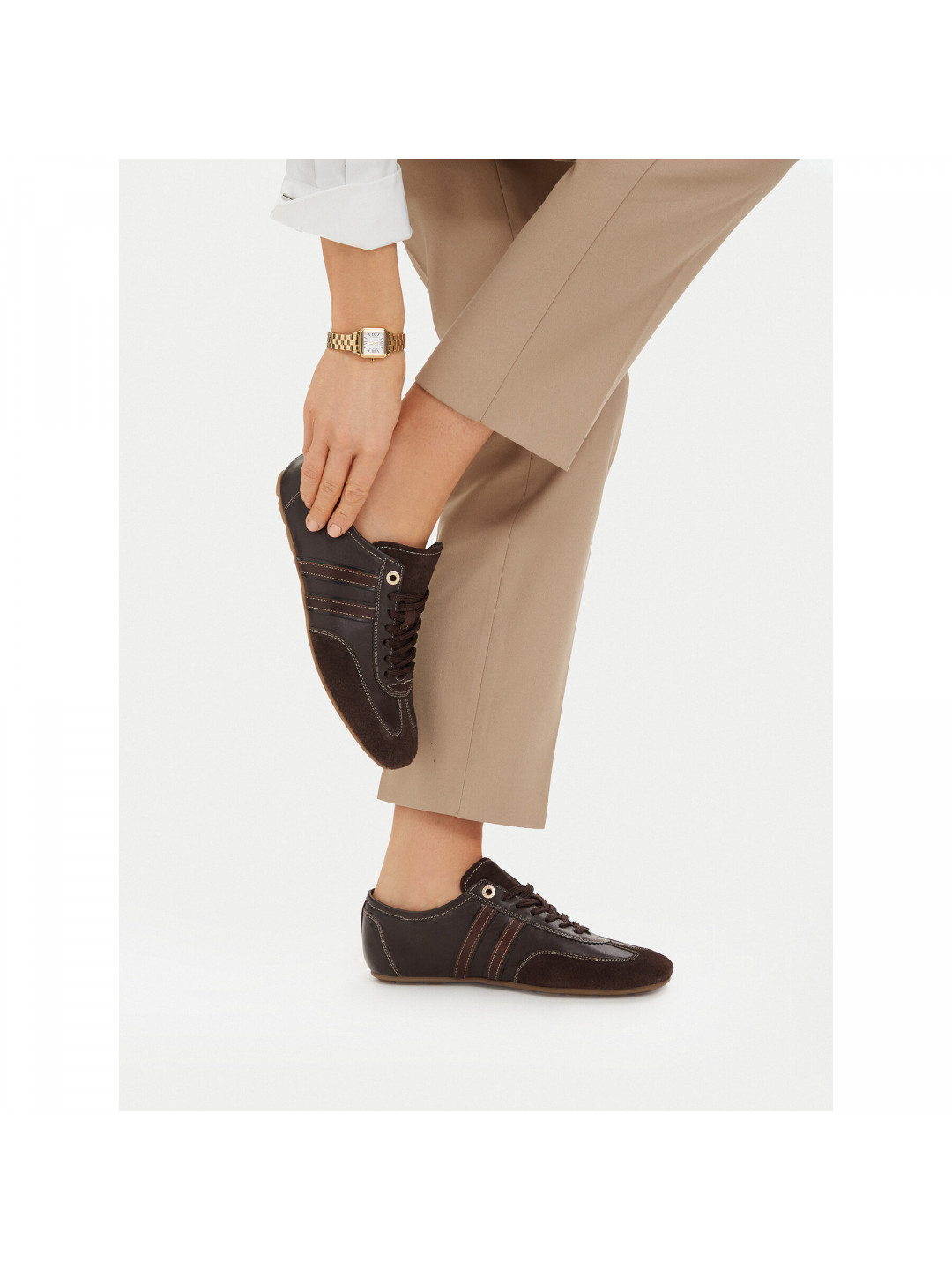 Sneakersy Beverly Hills Polo Club EO-WI45-BILL-01 Tmavě hnědá
